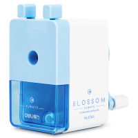 得力(deli)简约式学生削笔机/铅笔削笔器/卷笔刀/转笔 0744 5个/组 颜色随机