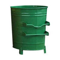 水牛头 垃圾箱 240L圆桶 镀锌+烤漆68*56*96