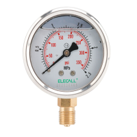 耐震压力表YTN-60 径向抗震充油压力表油压表气压表水压表0-2.5MPa