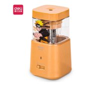 得力(deli) 71207 火影电动削笔机 可充电智能自动进退卷笔 橙