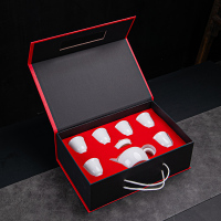 拓牌 7头亮光羊脂玉瓷顺心杯(16套/箱) 整箱发货(节假日不发货)