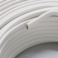 德力西电线电缆 三芯硬护套线 BVVB 3*2.5平方 明装扁平行线 剪零单米价 白色