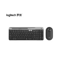 罗技 K580无线键盘蓝牙键盘安静办公键盘k580+pebble无线键鼠套装黑色