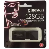 金士顿(KINGSTON)128GB USB3.0 U盘 DT100G3 黑色