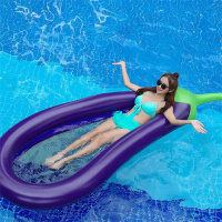 mysports加厚超大250cm成人水上充气茄子浮排浮床玩具男女泳池漂浮充气床 单位:个