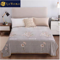 雪貂绒毛毯—花开富贵