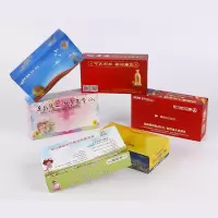 亿高(Yigao) 250g白卡纸,四印刷覆膜,模切粘合,彩色印刷,LOGO,50抽抽纸盒21*13.5cm*6cm/盒