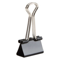 齐心(COMIX)B3625黑色强力长尾票夹50mm 12只/盒(BY)