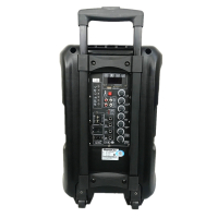 湖山(HUSHAN) 便携式有源音箱 拉杆音箱O-BGY4902配双话筒