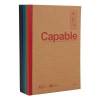 晨光 M&G 雅致办公 牛皮封面无线装订本 APYJQ550 A5 (混色) 40页/本 yz