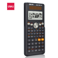 得力(deli) D82CN 中文版双电源大屏函数计算器 易拉式保护盖 运算中文显示