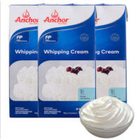 安佳淡奶油1L盒装