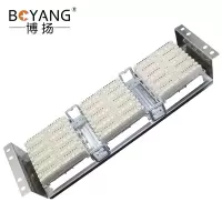 博扬 VDF电话配线架 150对/150回路语音通信科隆架 19英寸机架式 含15条科龙模块 BY-VDF-150