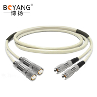 博扬 2M跳线L9-CC4 2M兆E1接头成品跳线 syv75-2-1同轴电缆DDF转接跳线 2芯