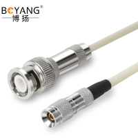 博扬 2M跳线BNC-CC4 2M兆E1接头成品跳线 syv75-2-1同轴电缆DDF转接跳线 1芯