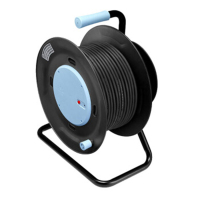 公牛GN-806D 50米线盘工程电缆盘手摇卷线移动式绕电线接线板 16A/50米