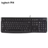 罗技(Logitech)K120 有线键盘 办公键盘 USB口电脑台式机笔记本家用键盘 全尺寸键盘 黑色