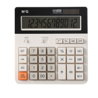 晨光(M&G) ADG981B3I 文具白色计算器 电脑按键桌面办公 学生/办公通用12位大屏幕计算器 单个装
