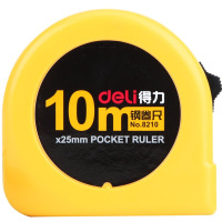 得力(deli) 8210 10m*25mm 钢卷尺 (计价单位:个) 黄色
