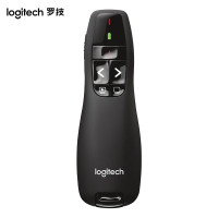 罗技(Logitech) R400 翻页笔 无线演示器 PPT翻页笔 演示笔(激光笔)电子笔 投影笔 遥控笔 黑色