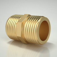全铜对丝接头 4分双外丝直接头 四分管件接头水暖配件 (10个装)
