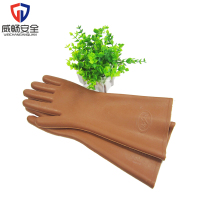 双安 5KV 电工带电作业橡胶绝缘手套(一双装)可定制 双安5KV手套