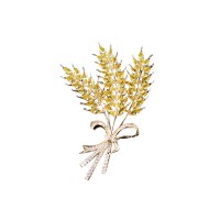 韩国金色麦穗胸针胸花大麦配饰