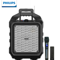 飞利浦(Philips) SD75 户外广场舞音箱 便携式拉杆音响 移动蓝牙音箱无线话筒K歌