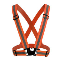 弹力背带反光背心夜跑骑行安全防护成人儿童松紧背带可调节 5个/组 单组价