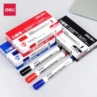 得力 白板笔套装 易擦白板笔组合装(5黑1蓝1红)7支装