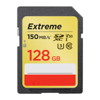 128G内存SD卡 U3高速SDXC单反相机内存卡 150M/s