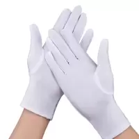 氨纶礼仪白手套 高弹女款 10双/袋
