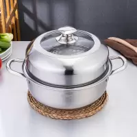 易铂卡普尔不锈钢汤蒸锅28cm亮光
