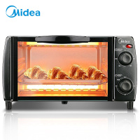 美的(Midea)电烤箱 家用迷你多功能烘焙蛋糕小烤箱T1-108B/ 10L