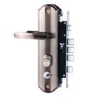 DP 防盗门锁具 方头(单活)整套门锁>55mm 右内 带钥匙