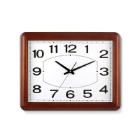 大号实木方形挂钟中式复古客厅家用挂墙挂表简约时钟
