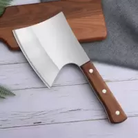 安雅 家用菜刀不锈钢剁骨斧