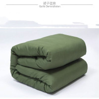 LOVO绿色棉花被5.5斤150*200+绿褥子+枕头
