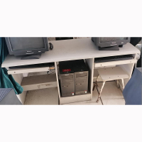 宫灯 免漆胶板双人电脑桌 140*60*75cm