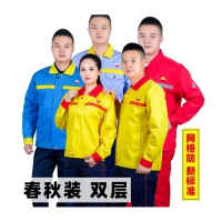 蓝天雄鹰 工作服套装 GZF-004 春秋季 男女通用薄款 防静电(套)