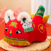 豪伟达(H W D)进宝虎公仔 抱枕新年吉祥物国潮中国风年货活动摆设玩偶礼物 35cm