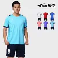 锐克轻薄透气排湿速干专业足球服套装