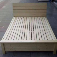 松木床 1.2米床含松木床头柜