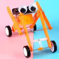小霍金科学 科技小制作DIY手工材料小学生礼物蠕虫机器人+电池