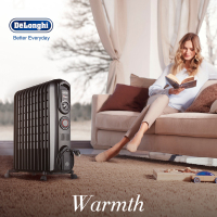 德龙DeLonghi双层电油汀定时12片 双层包裹家用快速制热节能省电安静智能恒温 电热取暖器暖气片V551220T