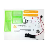 DIY电动招财猫模型 手工拼装材料包
