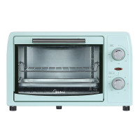 美的(Midea) PT12B0 家用小烤箱 上下石英管均匀烘焙 多功能迷你烤箱 12L淡雅绿