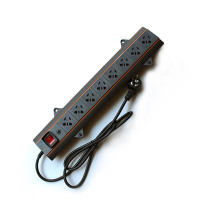 PDU机柜插座 8位10A电源分配器/分配单元 工业插座/插线板/连接器 带开关1.8米线