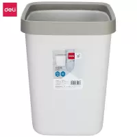 得力(deli) M 18821垃圾桶(浅灰)12l方形敞口 G