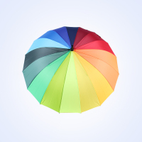 宝荣洁(BAORONGJIE) 16骨素色彩虹伞